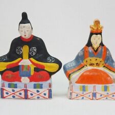 Japanese antique vintage Dairi-sama Hina doll Clay doll picture