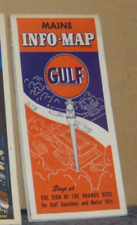 1936 Gulf Oil Road Map of Maine picture