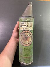 Antique 1920s Texas Co Texaco Spout Easy Pour 1/2 Half Gallon Motor Oil Can picture