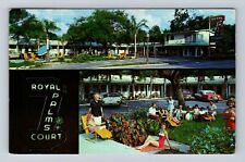 Tampa FL-Florida, Royal Palms Court Advertising, Vintage Souvenir Postcard picture