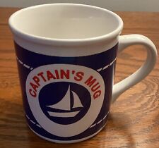 Vintage Captain’s Ceramic Coffee Mug Made In Korea 8 Oz. picture
