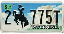*BARGAIN BIN*  2009 Wyoming License Plate Laramie County #775T picture