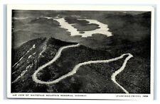 Postcard Air View of Whiteface Mountain Memorial Highway, NY 1937 litho T34 picture