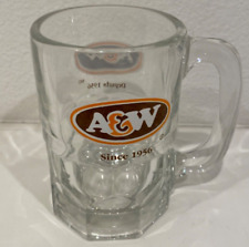 Rare Canadian bilingual A & W since 1956 restaurant mini child heavy glass mug  picture