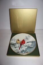 Lenox Four Seasons Collector Plate Cardinals in Winter 24K Gold Rim Original Box picture