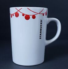 2012 Starbucks Holiday Christmas White and Red 10.8 oz. Coffee Mug Cup  picture