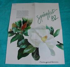 1982 SANGER HARRIS Department Store SPRINGFEST '82 Advertisement Poster Mailer picture