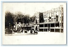 1911 Hotel Wilson Building Street View Mason City Iowa IA RPPC Photo Postcard picture