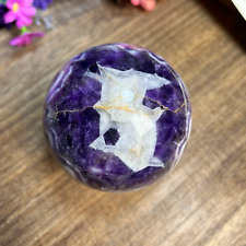 1025g 90mm Natural Dream Amethyst Quartz Crystal Sphere Ball Healing 51th picture