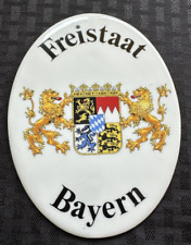 Vintage Freistaat Bayern Oval Wall Plaque 6