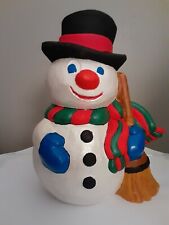 Vintage Ceramic Frosty Snowman MCM 1970s Christmas Holiday Home Decor Gare Inc picture