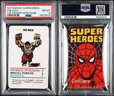 EXTREMELY RARE 1977 MARVEL SUPERHEROES HULK TOP TRUMPS CARD GAME PSA 8 NM-MINT picture