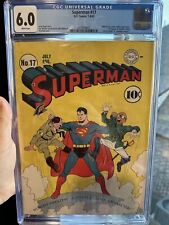 Superman #17 1942 CGC 6.0 Classic Hitler Cover WW2 Greatness picture
