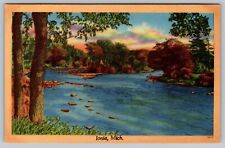 Ionia MI Michigan Stream River PostCard  - C7 picture
