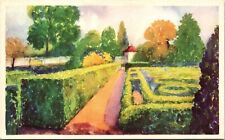 Mount Vernon Virginia Flower Garden George Washingtons Mansion WB Postcard picture
