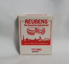 Vintage Reubens Deli Restaurant Matchbook Charleston SC Advertising Full picture