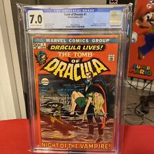 Tomb Of Dracula #1 CGC 7.0 OW to WP 1st Appearance Dracula Neal Adams Cover picture