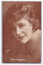 Evans LA Postcard Ethyl Clayton Actress Studio Portrait c1910's Unposted Antique picture