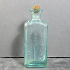 Imperial Hair Regenerator empty glass bottle lite green 1890's w cork 08B picture