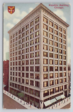 Republic Building Chicago Illinois c1910 Antique Postcard picture
