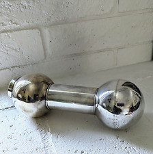 Vintage Art Deco Silverplate Dumbbell Cocktail Shaker 1930s Pat Pend Chase Era picture