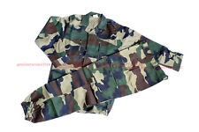 Rare Genuine African Woodland Camo Combat F1 Uniform Twill Top & Pants US SR~MR picture