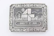 St. Louis Channel 4 News KMOX CBS Local TV Vintage Belt Buckle picture