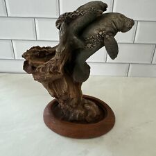 Rick Cain 1992 Vintage Carved Fountain Of Youth 426 / 2000 Manatee _ Broken picture