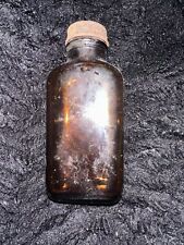 Vintage  Brown Glass Medicine Bottle picture