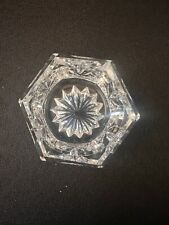 Six-Sided Salt - Star Cut  - American Brilliant Period ABP Cut Glass Crystal picture