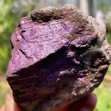 326g Namibia Natural Metallic Dark Purple Purpurite Piece Rough Rare Specimen picture