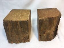 California Redwood Burl Wood Book Ends picture