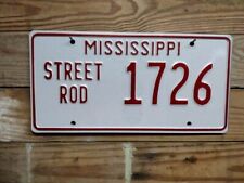 2010 Expired Mississippi Street Rod License Plate Auto Tags Emb 1726 picture