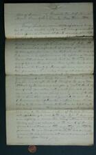 1840 Indianapolis Indiana Univ. Lawyer Hugh O'Neal document Lockerbie Square---- picture