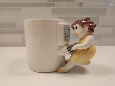 Vintage Crazy Business Woman on Computer 3D Ceramic Coffee Cup Mug Omnibus picture