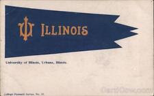 Urbana,IL University of Illinois Champaign County Flag W.E. Ewart Postcard picture