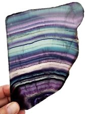 Rainbow Fluorite Crystal Natural Polished Slab Argentina 210 grams. picture