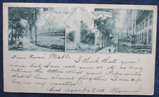 1902 Saratoga Springs New York Multi View Postcard picture