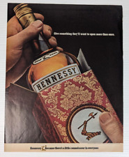 vintage 1971 Hennessy gift christmas PRINT AD picture