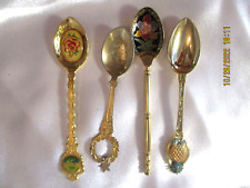 Lot of Four  souvenir Spoons, Hawaii, N. Carolina, Hawaii, Christmas picture