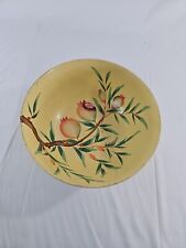 Vintage Bowl Yellow Floral And Branch Decorative Bowl picture