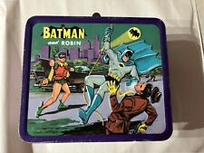Vintage 1966 Aladdin Batman & Robin Lunch Box & Thermos picture