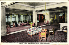 Parlor Floor King Edward Hotel Toronto Canada White Border Postcard 1920s picture
