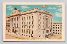 Postcard Mahoning County Court House Youngstown Ohio , Vintage Linen K17 picture