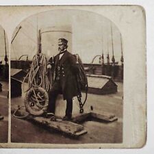c1859 CAPTAIN HARRISON Capt GREAT EASTERN Steam Ship LONDON STEREOSCOPIC View picture