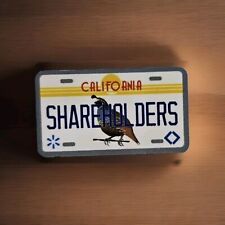 Walmart Sams Club shareholders License Plate Lapel Pin Quality Wood New Pin back picture