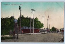 Thief River Falls Minnesota Postcard Street Scene Exterior Building 1910 Vintage picture