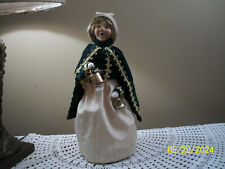 Byers Choice Retired 2002 Exclusive Lenox Woman with Bell and Lantern picture