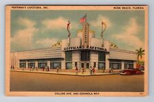 Miami Beach FL-Florida, Hoffman's Cafeteria, Advertising, Vintage Postcard picture