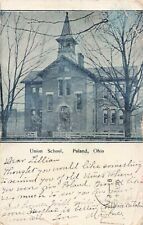 Union School Building Poland Ohio OH 1906 Postcard picture